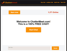 Tablet Screenshot of chattermeet.com